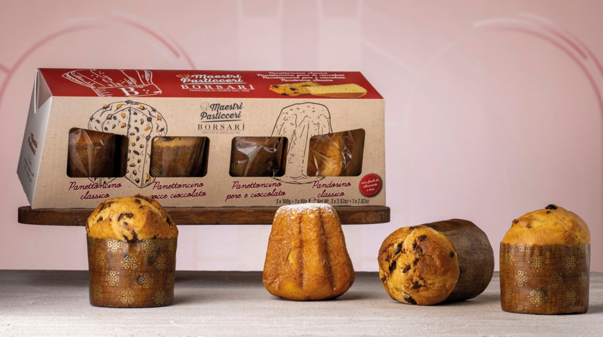 Mini Panettone Set of 4 Taste with Gusto