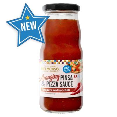 Belmorso Italian Chilli Pizza Sauce - Peppers and Hot Chilli